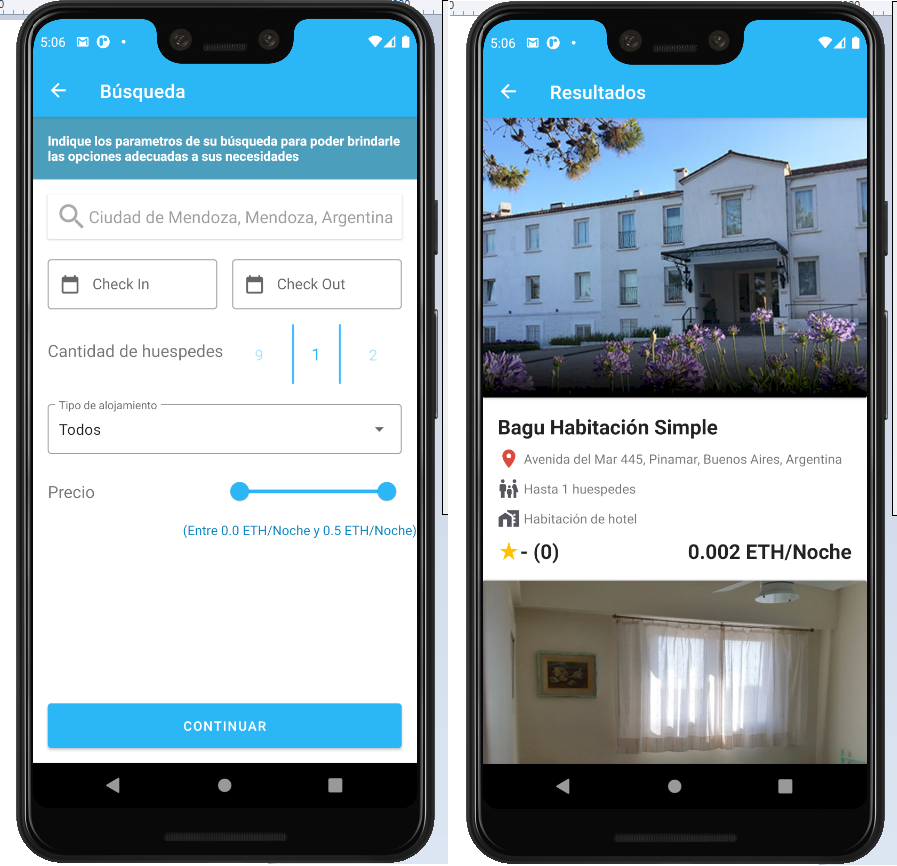 App Navegación