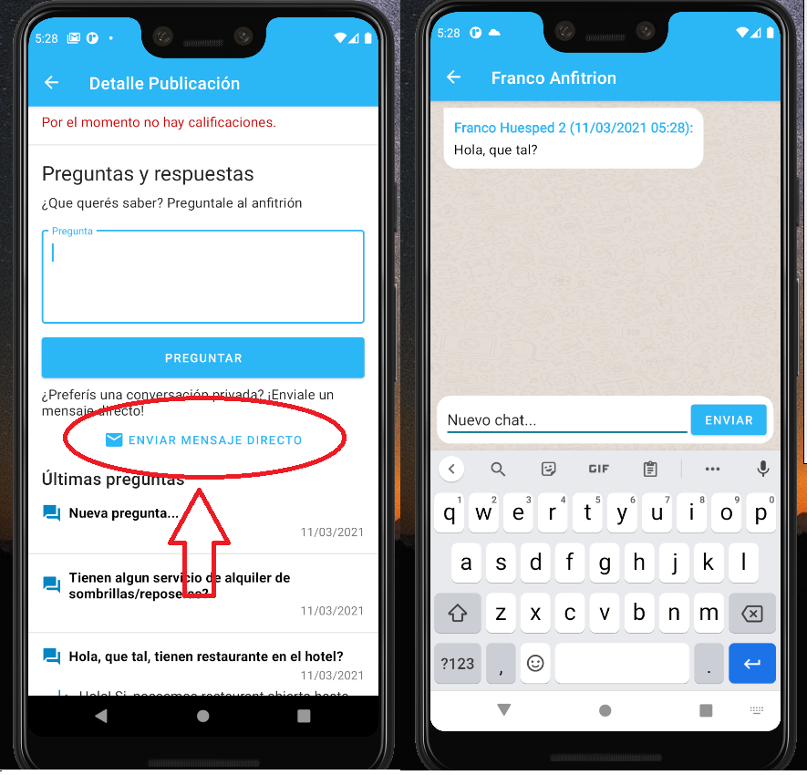 App Navegación
