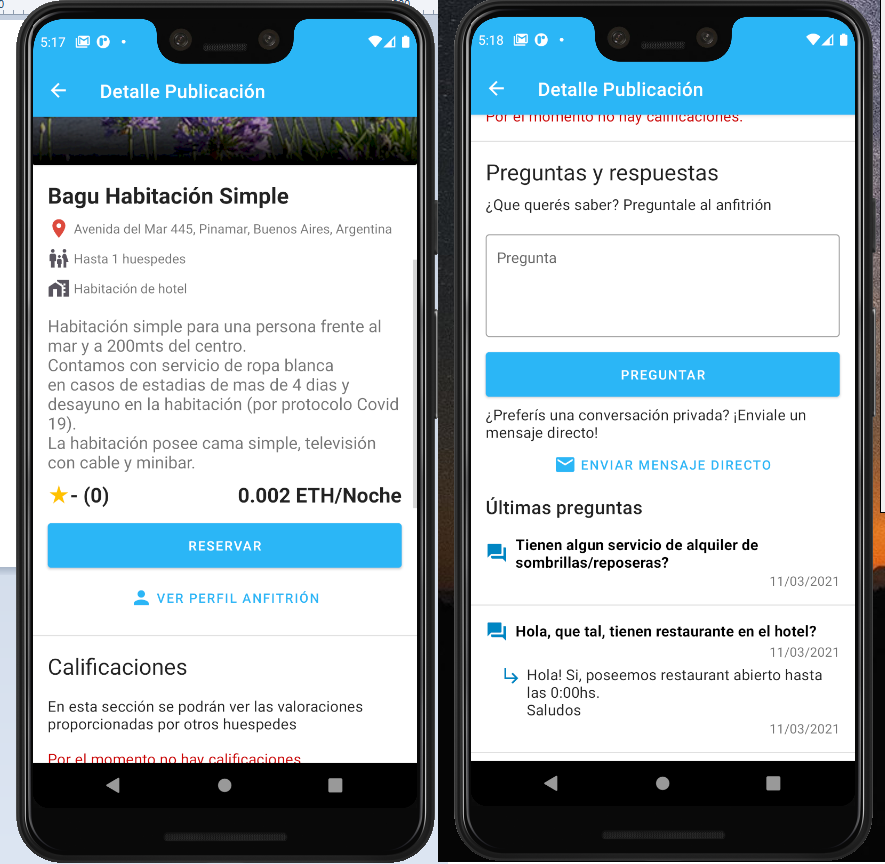App Navegación